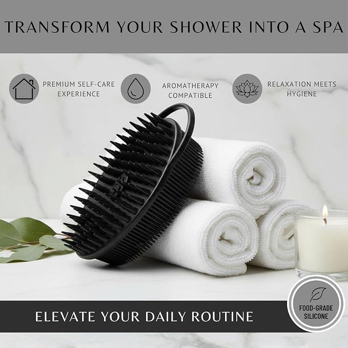 Scalp Massager Shampoo Brush Silicone - Image 7