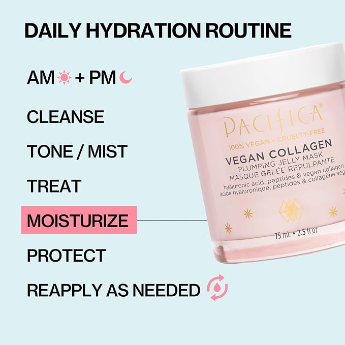 Pacifica Vegan Collagen Plumping Jelly Mask – Overnight Hydrating Face Mask - Image 9