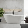 Freestanding Bathtub – 67 Inch Modern Acrylic Extra Large Soaking Bathtub by Unknown