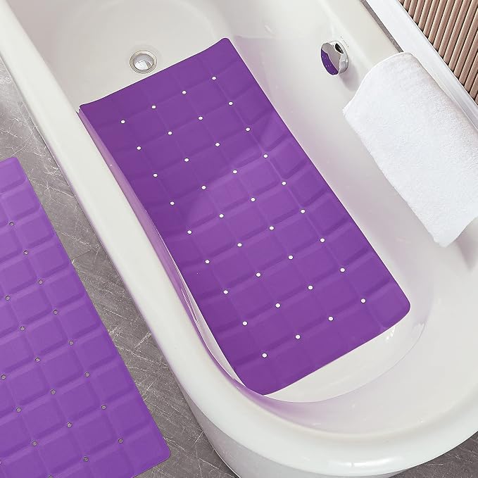 Foldable Silicone Bathtub Mat: Jumbo Size Heavy Duty Safety Bath Mat - Image 3