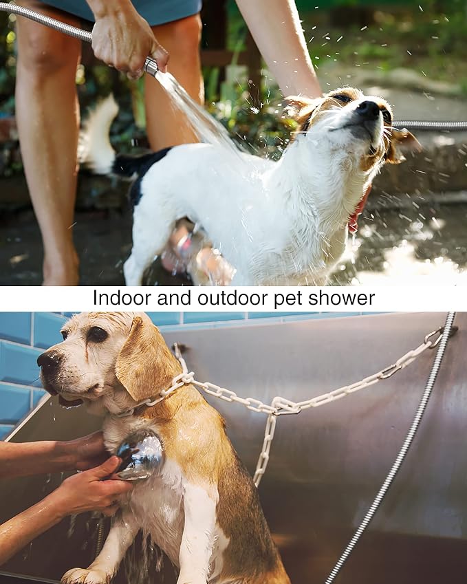 PHASAT 118-Inch Extra Long Indoor Outdoor Shower Tube Replacement Stainless - Image 5