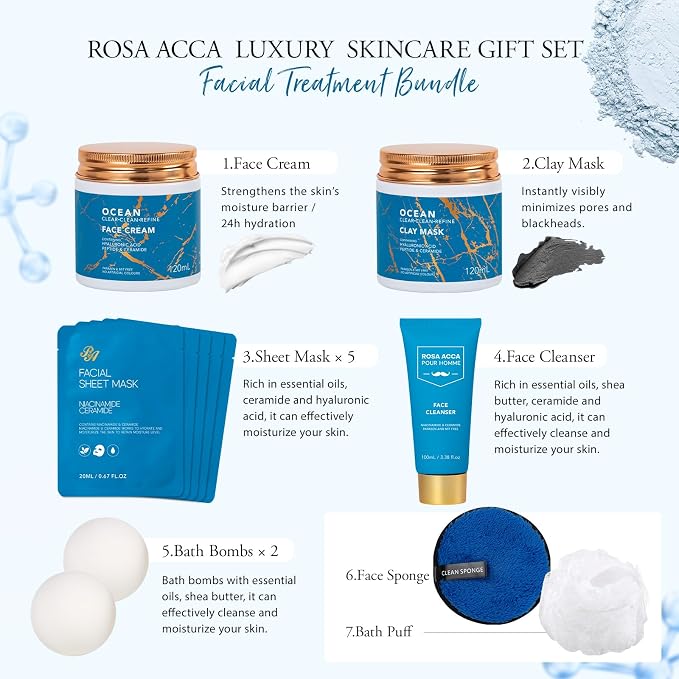 Christmas Gifts for Men, Luxury Bath & Beard Gift Set, Spa & Self-Care Gift - Image 3