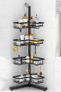 KEGII Corner Shower Caddy Standing – 4-Tier Shower Shelf Organizer by KEGII
