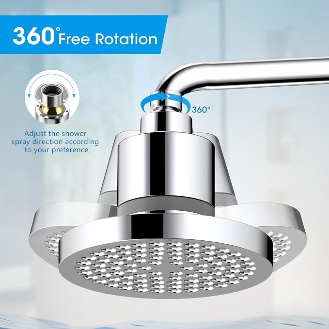 FASDUNT Filtered Shower Head, Anti-Clog High Pressure Shower Heads - Image 7