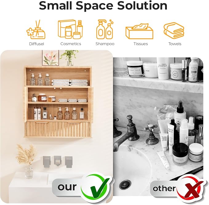 Bathroom Wall Cabinet, Wall Mounted Medicine Cabinet - Image 8