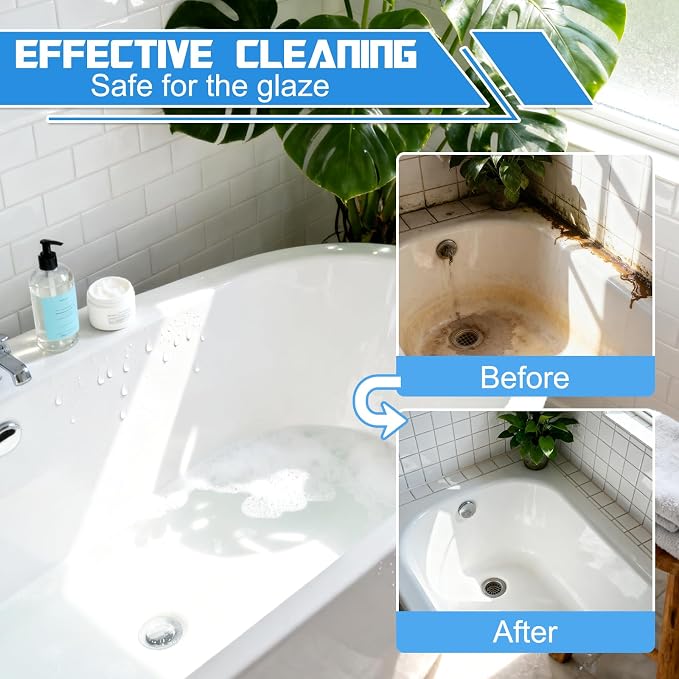 Bathroom Descaler Foam Cleaner, 2025 New Bathroom Descaler, Bathtub Cleaner - Image 4