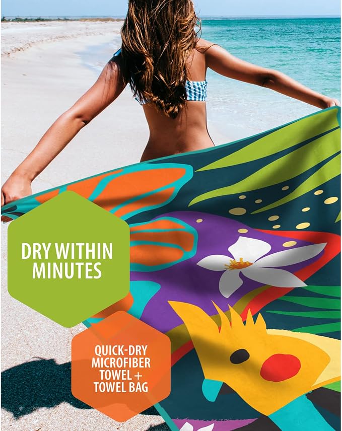 VENTURE 4TH Microfiber Beach Towel: Quick-Dry, Sandproof and Lightweight - Image 2