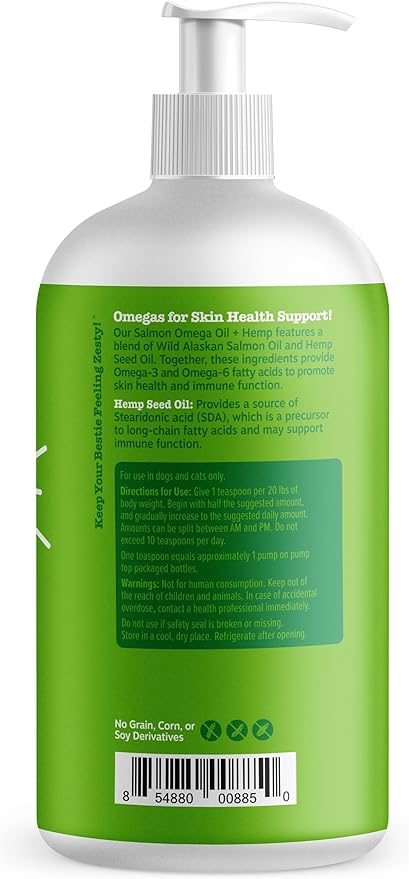 Zesty Paws Salmon Omega Oil Hemp - Image 7