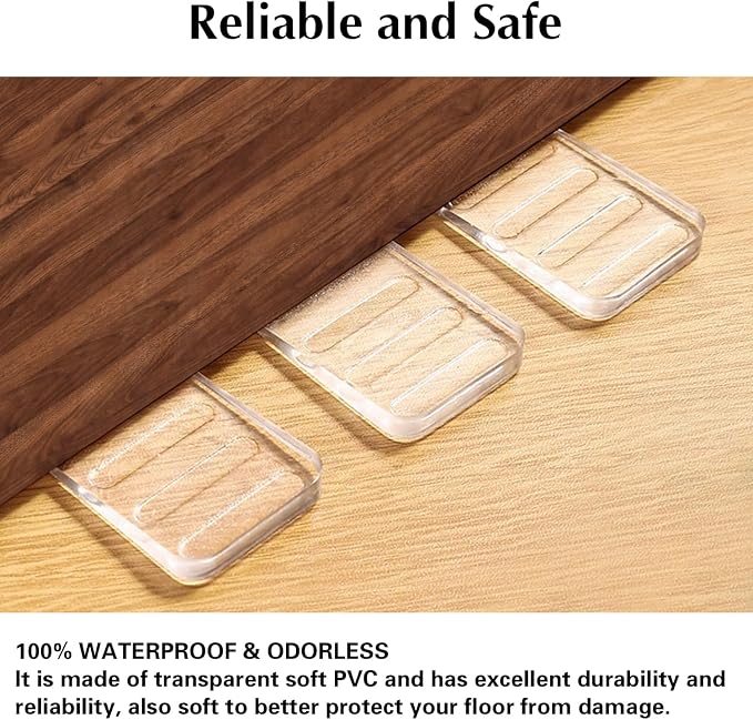 Plastic Shims 8 Pack Table Wedge Clear Toilet Shim, Levelers Adjustable Blocks - Image 3