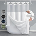 White No Hook Shower Curtain by EUTXL