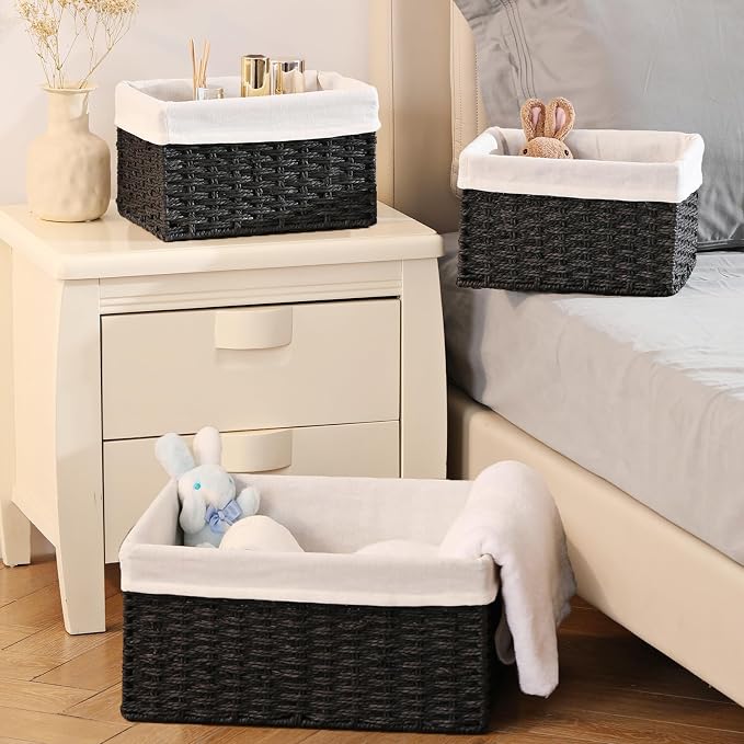 Vagusicc Storage Basket, 15 Inches Large Cube Storage Bins Woven Storage Baskets - Image 6