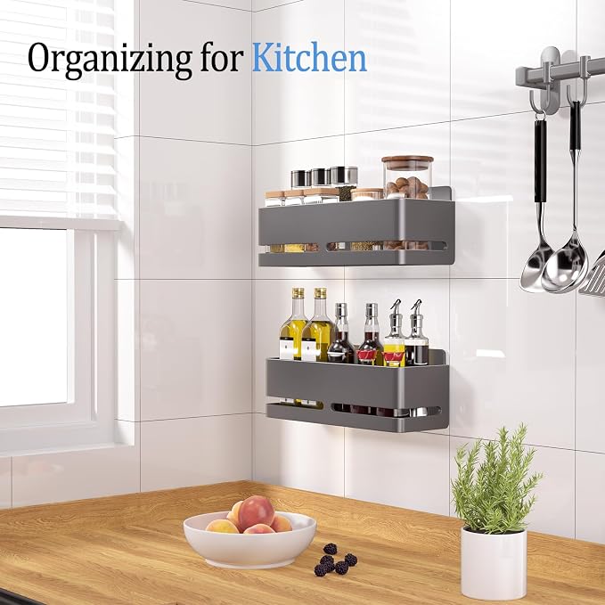 Shower Caddy, Heavy-Duty Bathroom Storage Shelf, Large Capacity No-Drill - Image 6