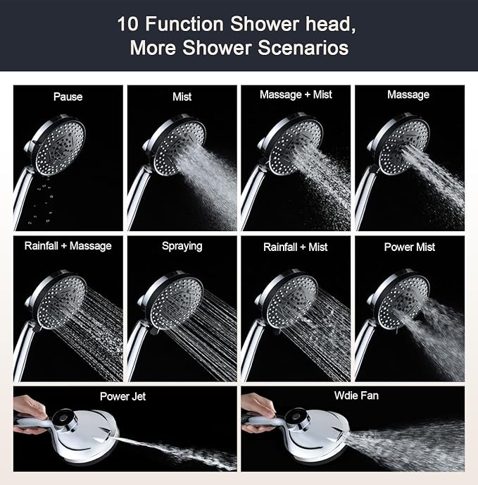 2.5 gpm Magnetic Shower Head - Image 3