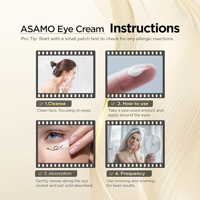 ASAMO Retinol Eye Cream – Retinol and Peptides - Image 7