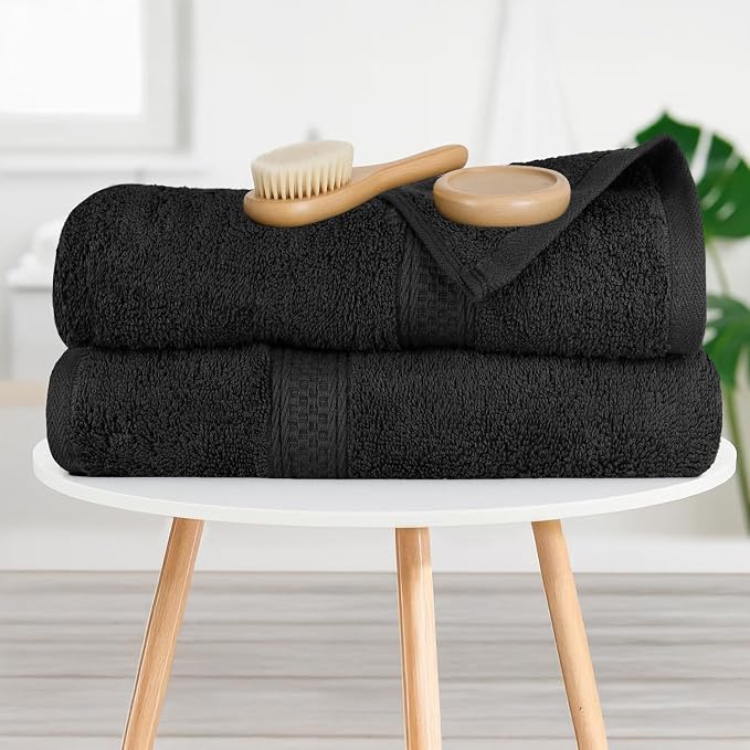 RIVERSIDE 100% Ring Spun Cotton Large Bath Towels Set of 4, 27 x 54 Inches – - Image 6