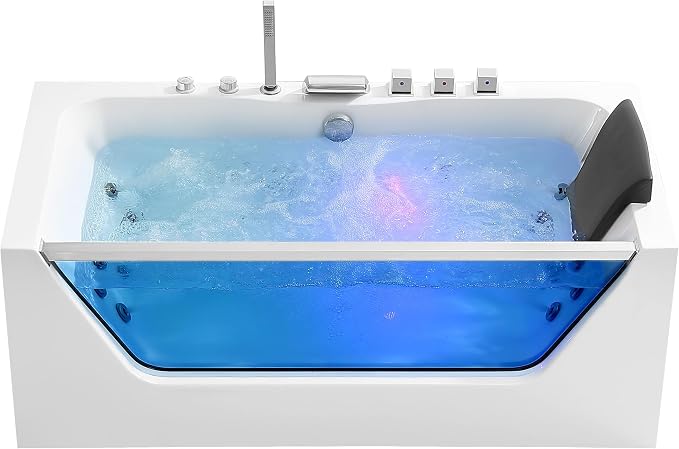 Empava 59 in. Acrylic Alcove Whirlpool Bathtub by Empava