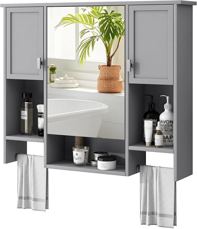 Bathroom Medicine Cabinet, Wall Mounted Bathroom Storage Cabinet by Virubi