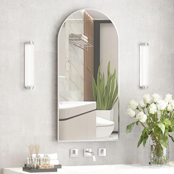 Arched Medicine Cabinet with Mirror, Recessed Medicine Cabinet Mirrors by Mepplzian