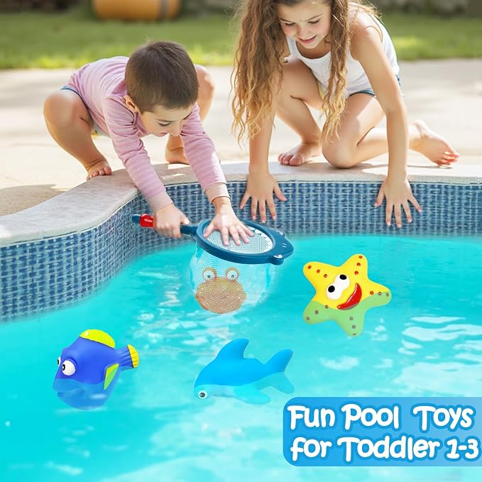 17 PCS Baby Bath Toys for Kids Ages 1-3, Mold Free No Hole Bathtub Toys - Image 3