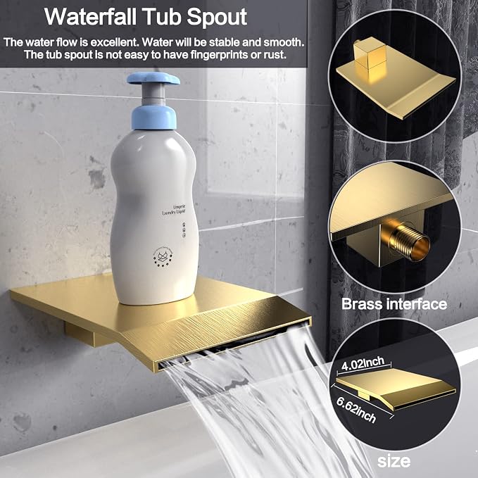 Rain Shower System 12 inch Shower Faucet Set - Image 3