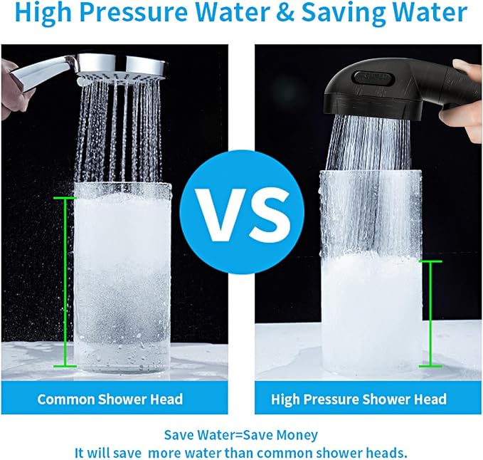 KAIYING High Pressure Oil-Rubbed Bronze Handheld Shower Head - Image 4