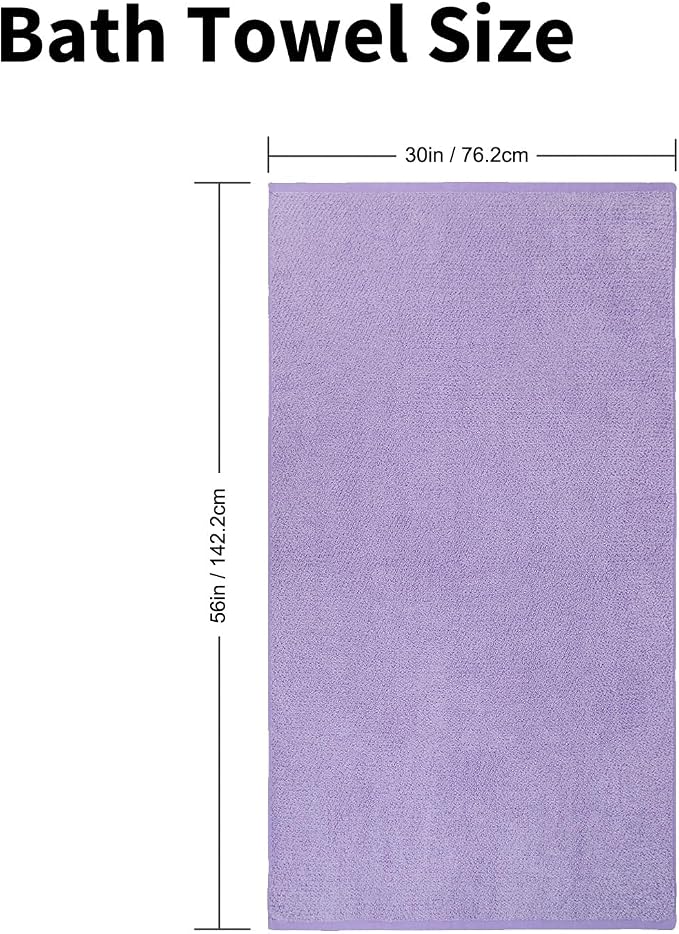 Everplush Diamond Collection Oversized Bath Towel – 1 Pieces, Super Soft & - Image 2