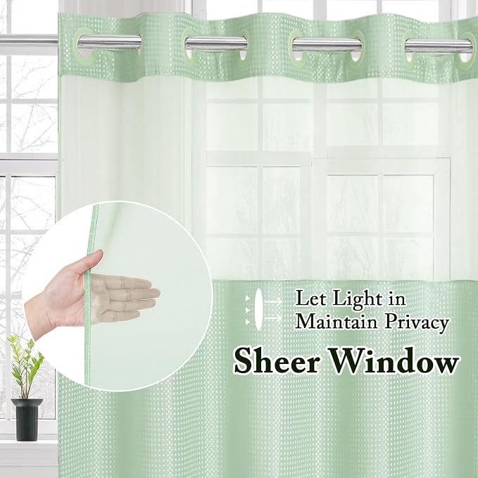 Gibelle Stall Small Shower Curtain 36x74, Waffle Weave Shower Curtain - Image 2