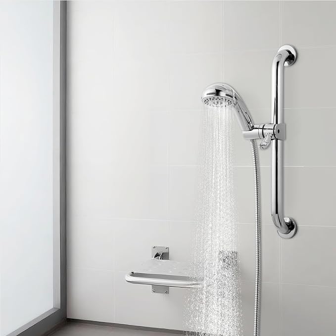 OFFO ADA Handshower Shower Grab Bar Head Holder, Universal Fit 1.25'' Hand Held - Image 7