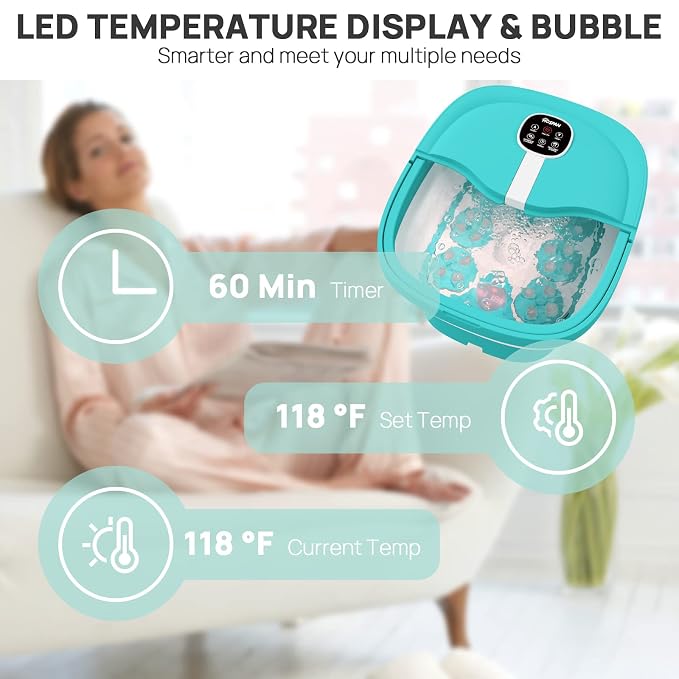 HOSPAN Collapsible Foot Spa Electric Rotary Massage, Foot Bath - Image 9