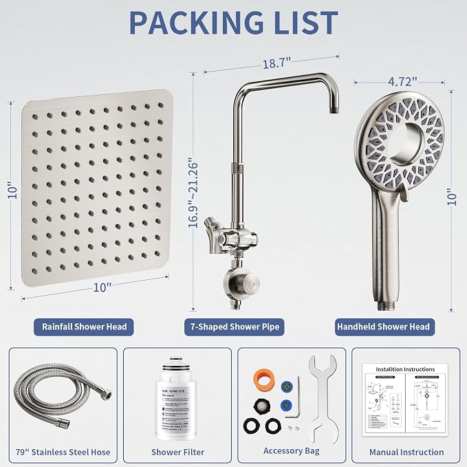 SINGSUO Filtered Rain Shower Head - Image 6