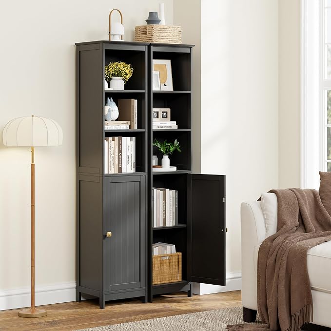 RRX Tall Bathroom Storage Cabinet, Slim Bathroom Cabinet - Image 6