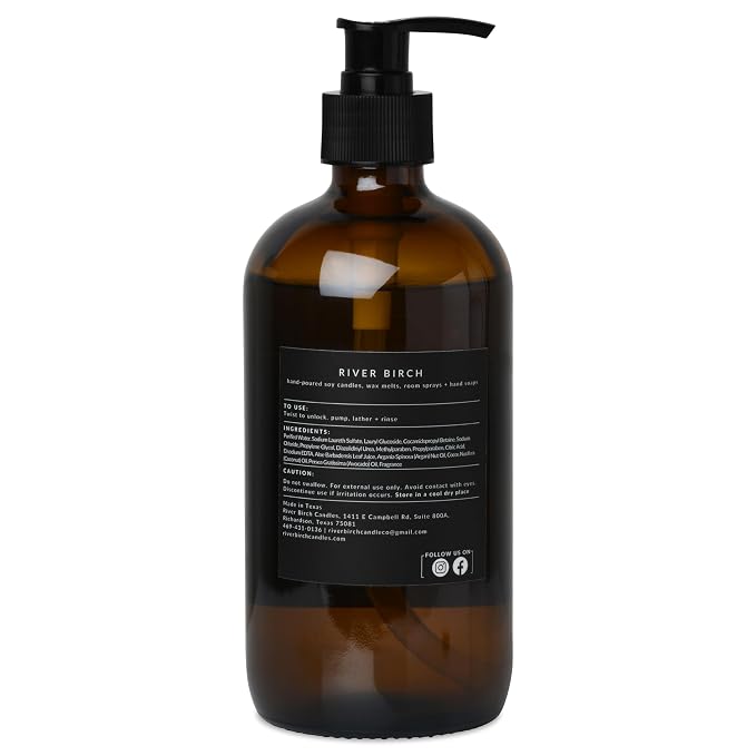 River Birch Lemon Scented Natural Hand Soap - Image 2