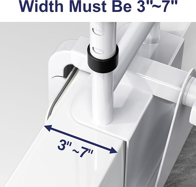 Adjustable Height Bathtub Handle Grab Bar, Bathtub Safety Rail & Shower Grab - Image 3