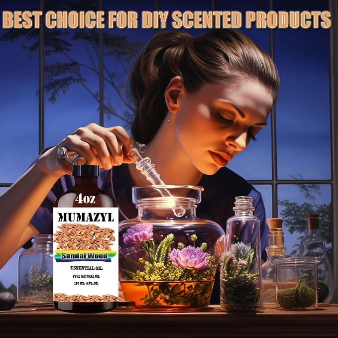 Sandalwood Essential Oil, Sandalwood Oil 4 Fl Oz 120ML - Image 6