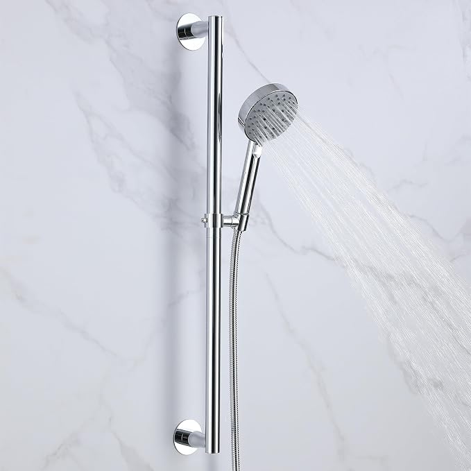 RRAJJ Shower Slide bar That is Installed by pasting or Punching - Image 3