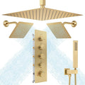 Thermostatic Shower System Three Shower Heads by NPYSVSSS