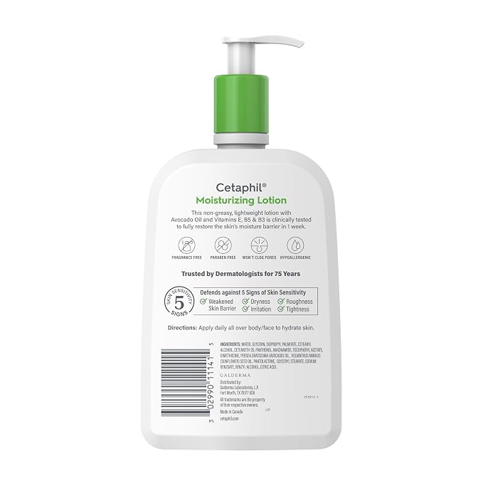 Cetaphil Face & Body Moisturizer, Hydrating Moisturizing Lotion - Image 8