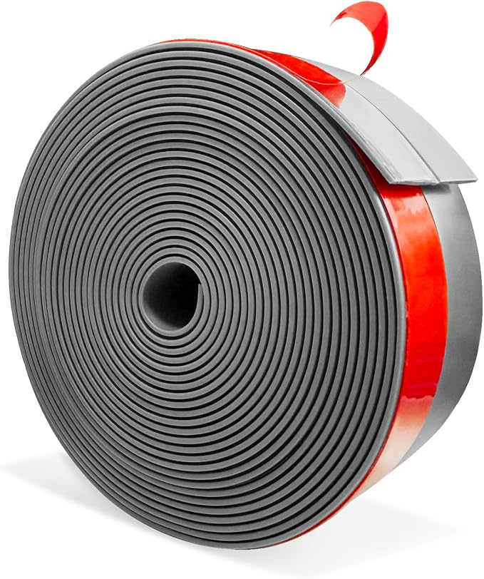 Wide Silicone Weather Stripping, 2 inch x 20 Ft Door Draft Stopper, Silicone by Todaylin