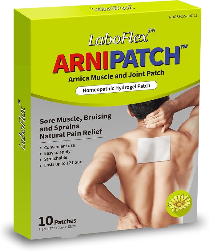 Arnica Hydrogel Pain Relief Patches | Natural Relief by Labottach