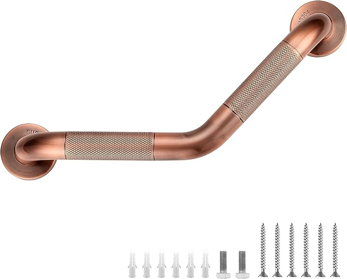 Grab Bars for Bathtubs and Showers- 1-1/4 x 16 Angled Shower Grab Bar for by JOY+DECOR