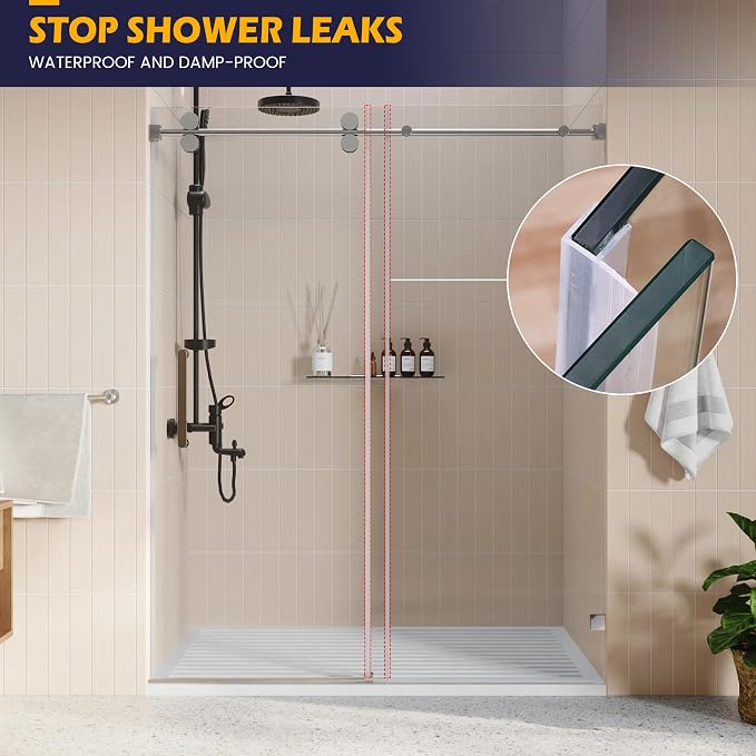Shower Glass Door Side Seal, to Stop Water Leakage - Image 7