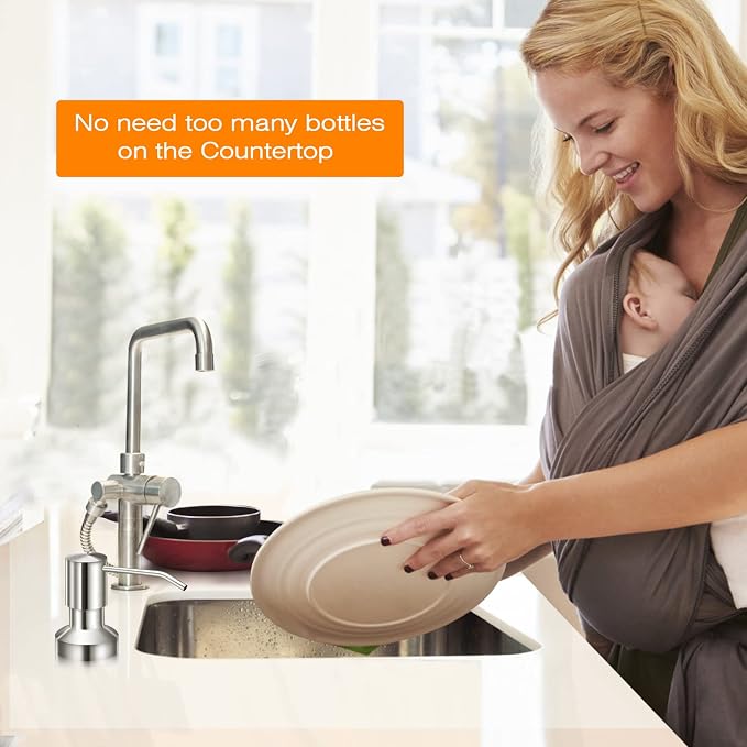 Sink Soap Dispenser for Kitchen Sink, Countertop Built in Sink Soap Dispenser - Image 7
