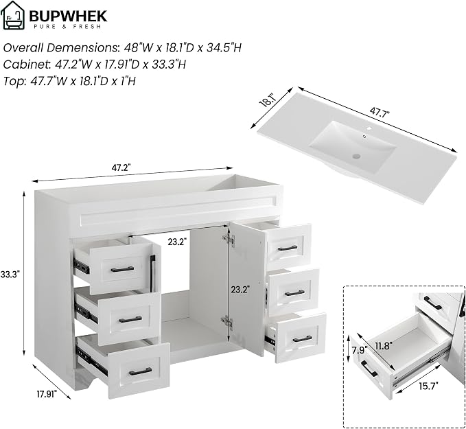 48” Luxurious Bathroom Vanity - Image 2