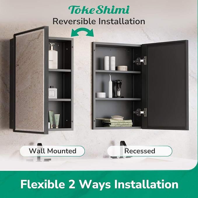 TokeShimi 26x30 Recessed Medicine Cabinet - Image 7
