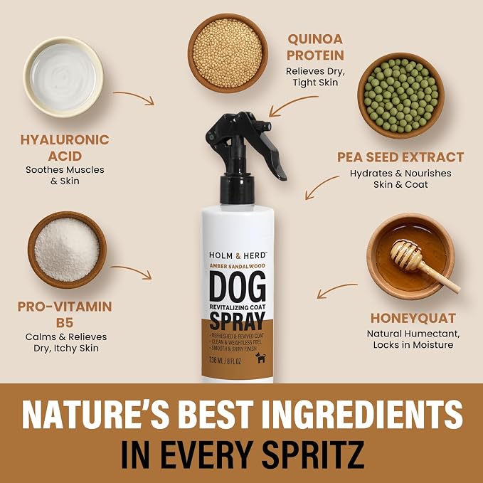Amber Sandalwood Dog Care Gift Bundle – 3 Piece Grooming Set - Image 7