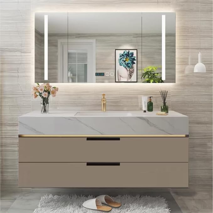 Floating Bathroom Vanity - 28IN Bathroom Vanity by Genpai