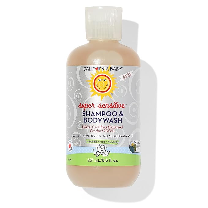 California Baby Super Sensitive Baby Shampoo and Body Wash | 100% Plant-Based | by CaliforniaBaby