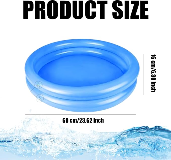 Foot Bath for Pool Entry Pool Foot Bath 23.6x23.6x6.3 Inflatable Foot Bath - Image 3