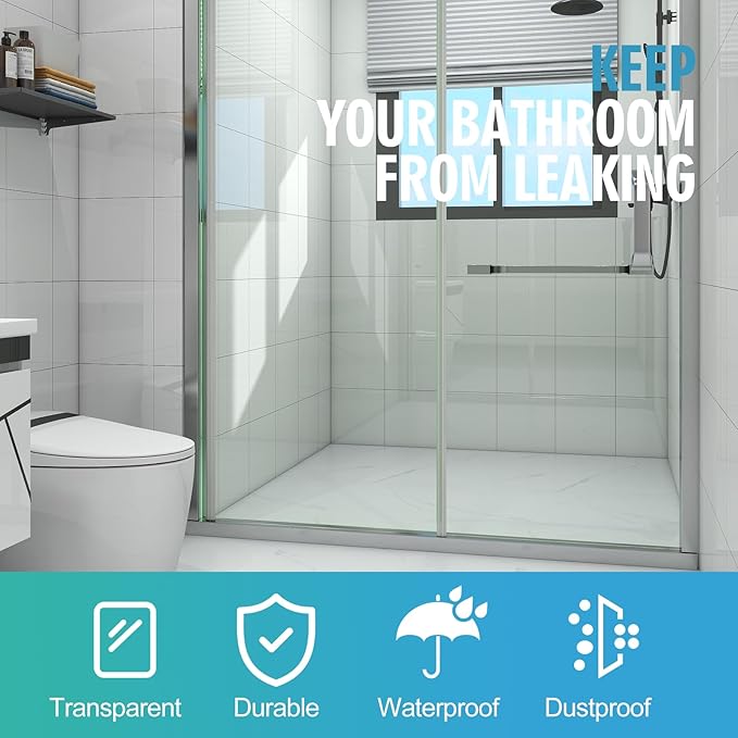 Frameless Shower Door Bottom Seal Shower Sweep - Image 2