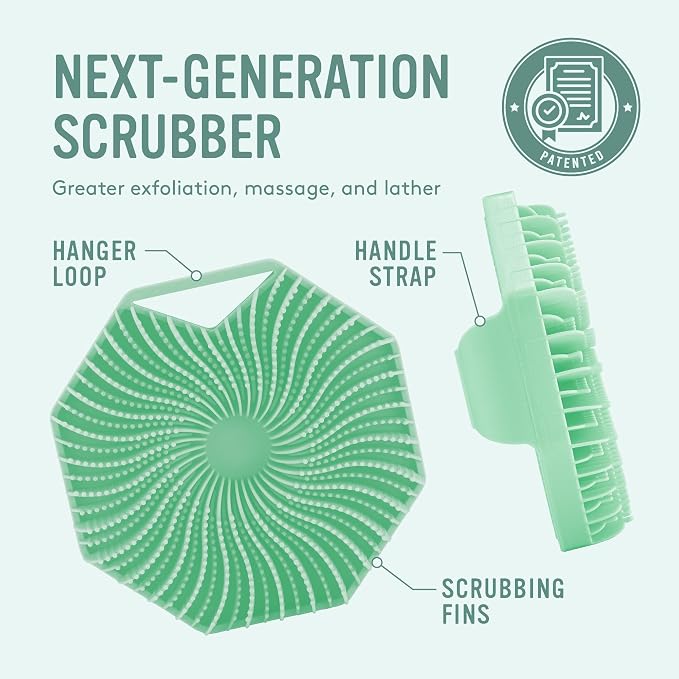Sud Scrub® Antimicrobial Silicone Body Scrubber, Exfoliating Body Scrubber - Image 4